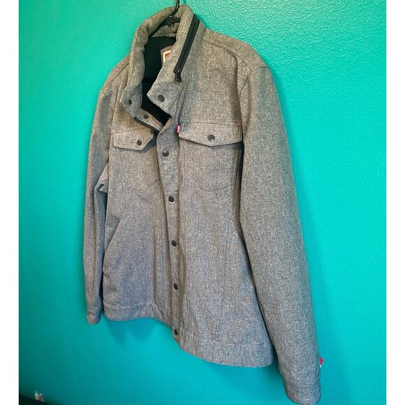 Levi’s Heather Gray Men's Hidden Hood Trucker Jacket XXL - Picture 5 of 8